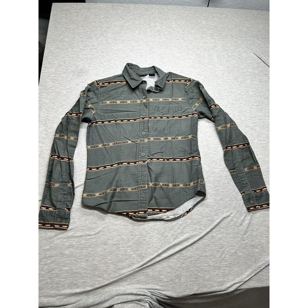 Roper Aztec Southwestern Stripes Green Size S‎ Button Up Shirt